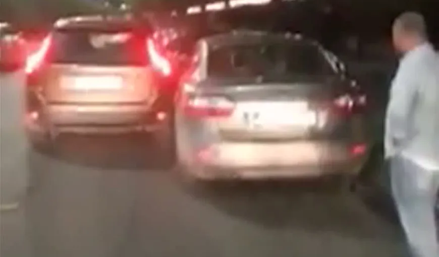 Scene de coşmar în Capitală. Un şofer teribilist a provocat intenţionat două accidente VIDEO
