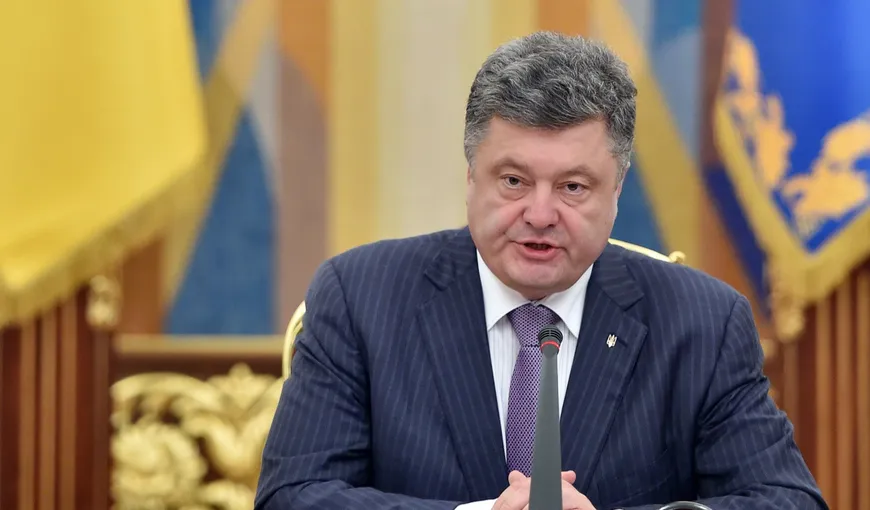 Petro Poroşenko: Ucraina este ANGAJATĂ în RĂZBOI real cu Rusia