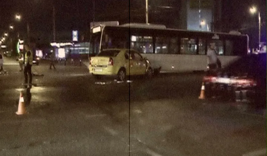 Carambol în Capitală din cauza unui şofer teribilist: Şase persoane au fost rănite