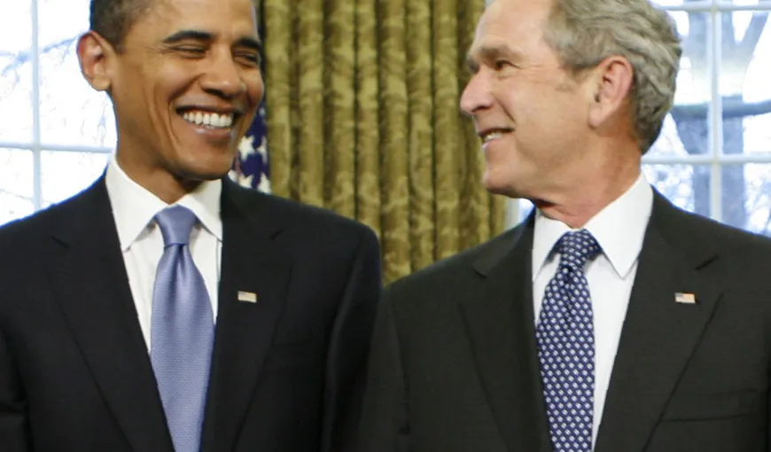George W. Bush este mai popular decât actualul preşedinte al SUA, Barack Obama