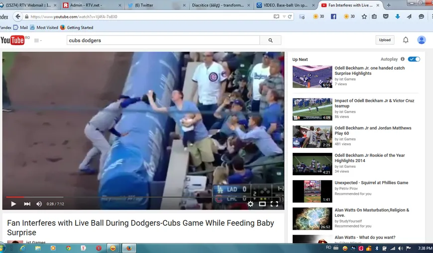 Fază inedită în MLB. Un spectator cu un copil în braţe i-a „furat” mingea unui jucător VIDEO