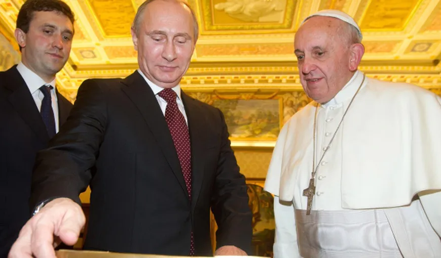 Papa Francisc îi cere lui Vladimir Putin să facă un EFORT SINCER pentru pace