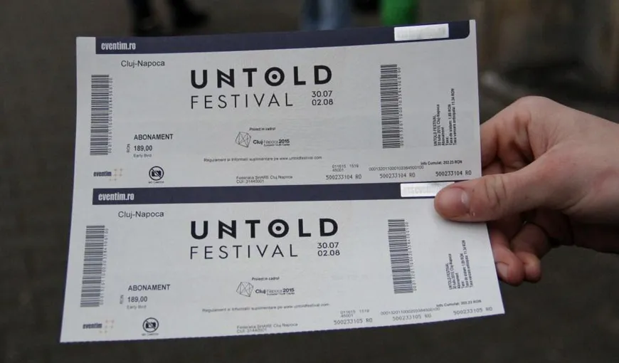 Tinerii care iau Bacalaureatul cu media 10 primesc un bilet gratuit la Untold Festival