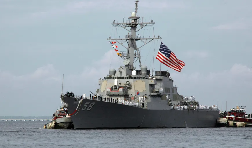 O navă de război americană a ajuns în Georgia