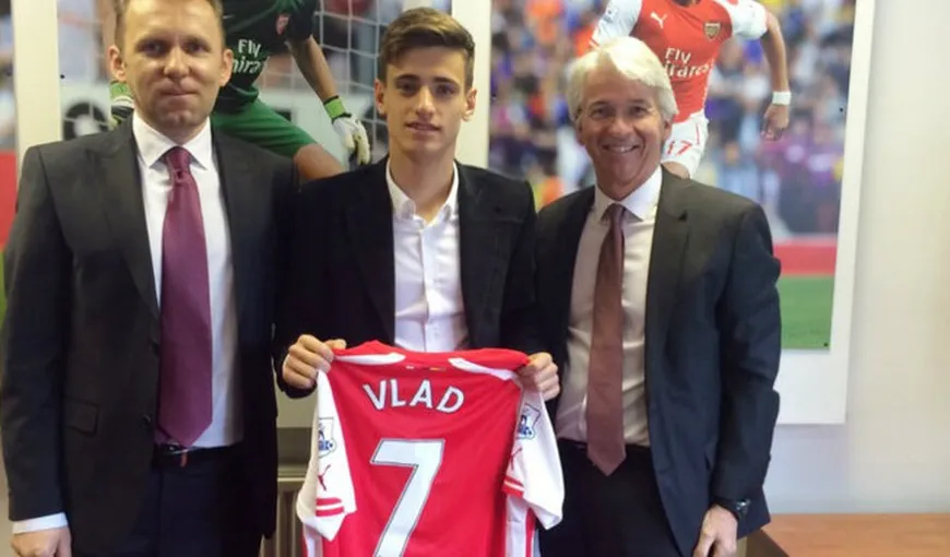 Vlad Dragomir a semnat la doar 16 ani cu Arsenal