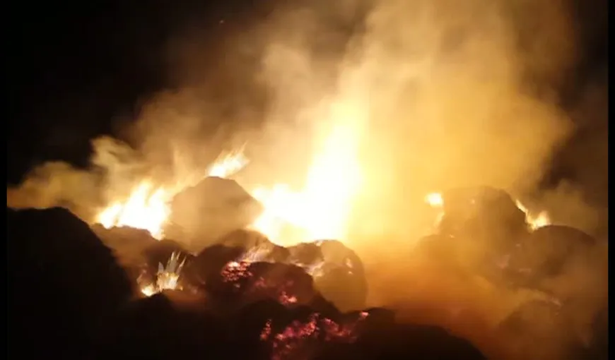 Incendiu suspect într-o gospodărie din Buzău VIDEO
