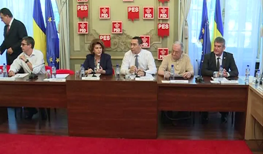 Ponta: CExN se va reuni joi. E bine să ne întâlnim mai repede să stabilim cine conduce PSD