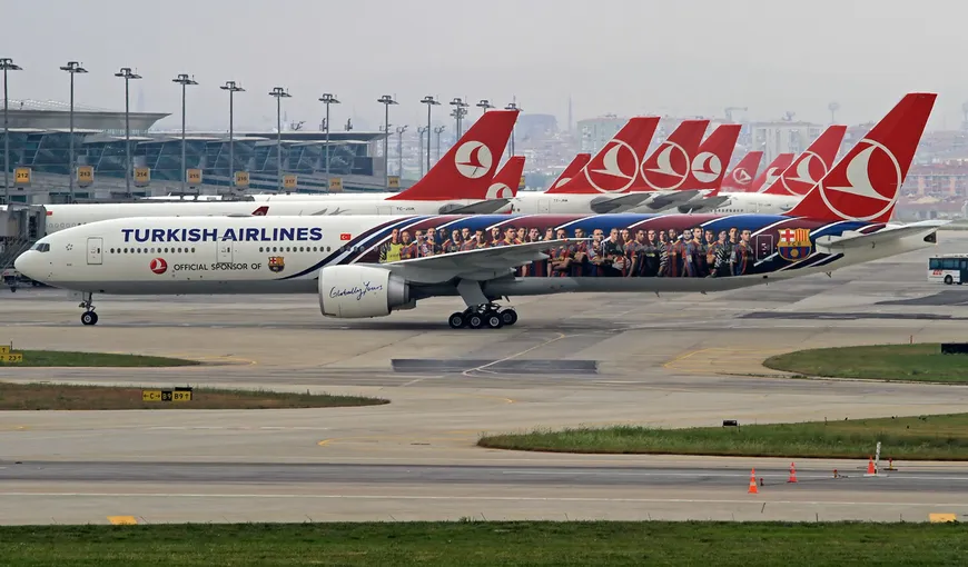 Alertă cu BOMBĂ într-un avion al companiei Turkish Airlines