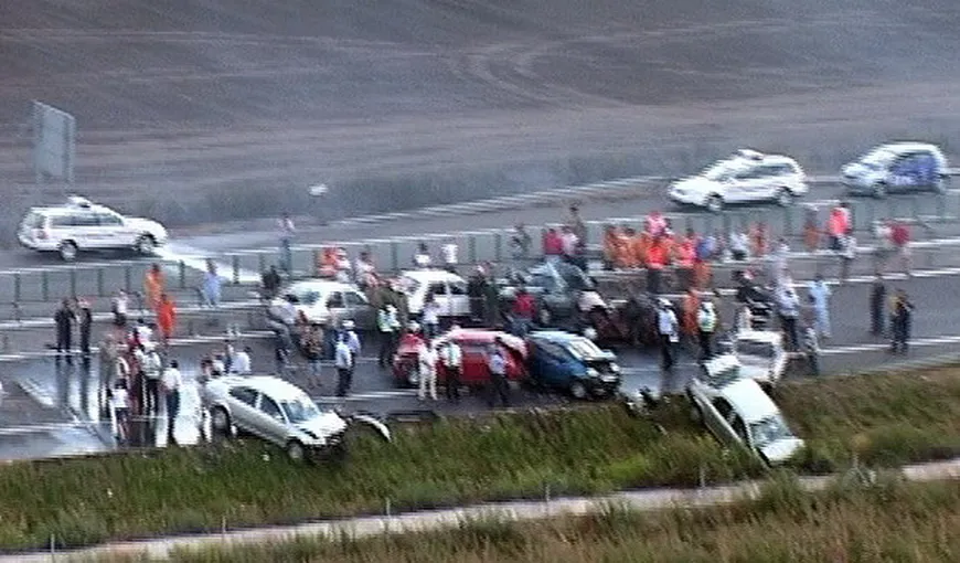 Accident în lanţ pe Autostrada Bucureşti – Constanţa. Şapte maşini au fost implicate