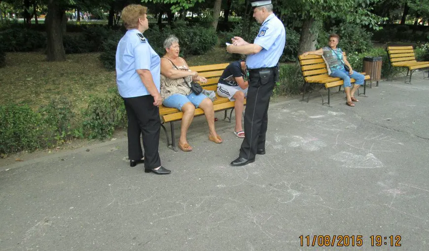 Poliţia locală din Bucureşti amendează mâncătorii de seminţe din parcuri