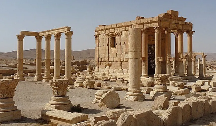 Statul Islamic a publicat fotografii cu distrugerea unui templu în Palmira VIDEO