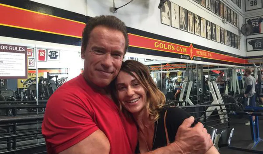 Nadia Comăneci, IMAGINI INCREDIBILE alături de Arnold Schwarzenegger VIDEO