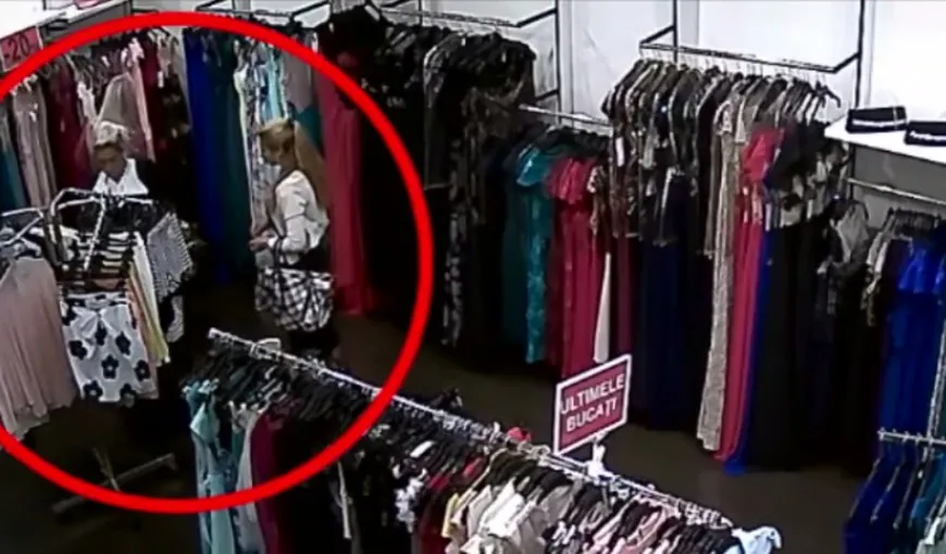 Hoaţă surprinsă de camere în timp ce fura din mall. Ce metodă a folosit VIDEO