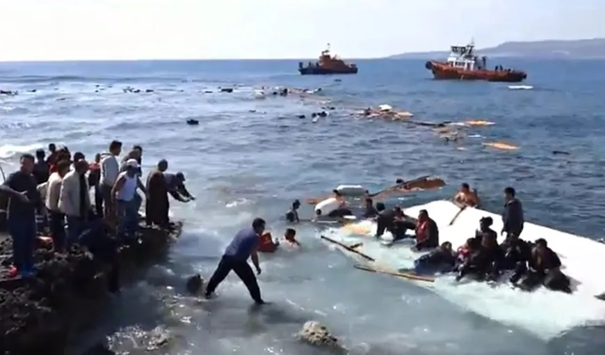 Paza de Coastă elenă, acuzată că SCUFUNDĂ bărcile cu IMIGRANŢI VIDEO