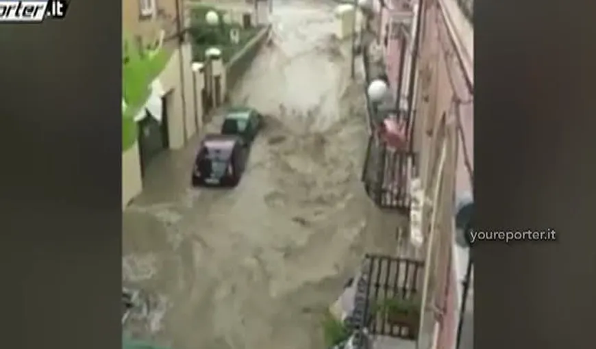 Italia, lovită de fenomene extreme. Sicilia se află sub ape VIDEO