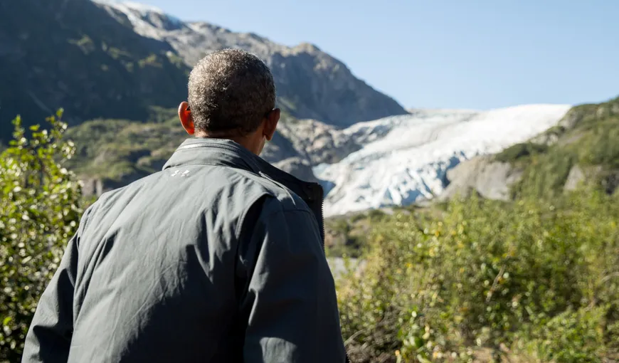 Obama a rămas mut de uimire după ce a vizitat gheţarii din Alaska: „Spectaculos!” VIDEO