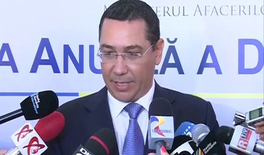 Victor Ponta, atac la politicienii care fac declaraţii „aberante”: „Pe ei trebuie să îi calmăm”