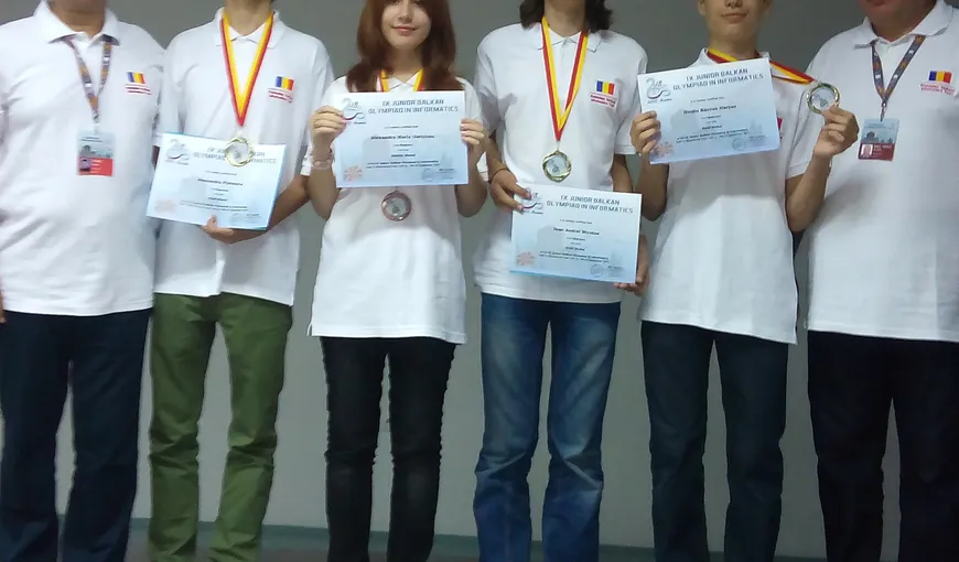 Trei medalii de aur şi o medalie de bronz la Olimpiada Balcanică de Informatică pentru Juniori