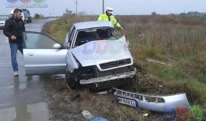 Beat şi fără permis, un şofer din Constanţa a făcut două accidente în câteva minute