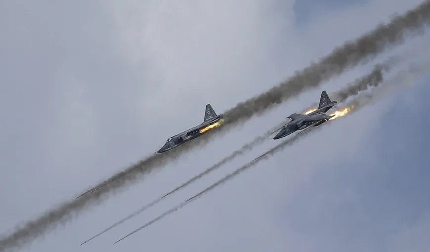Armata rusă afirmă că a bombardat 86 de ŢINTE TERORISTE într-o singură zi