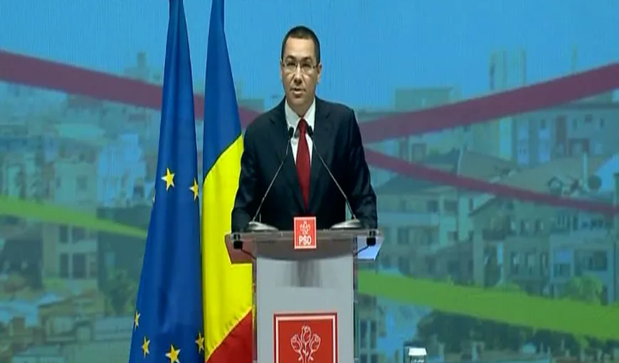 Victor Ponta, la Congresul PSD: Liviu Dragnea ştie că are MANDATUL meu de premier pe MASĂ