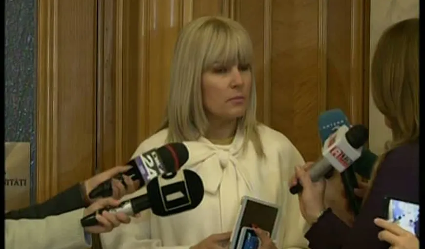 Elena Udrea şi-a studiat timp de 7 ore dosarul la Parlament: „Dorin Cocoş NU a facut denunţ împotriva mea”