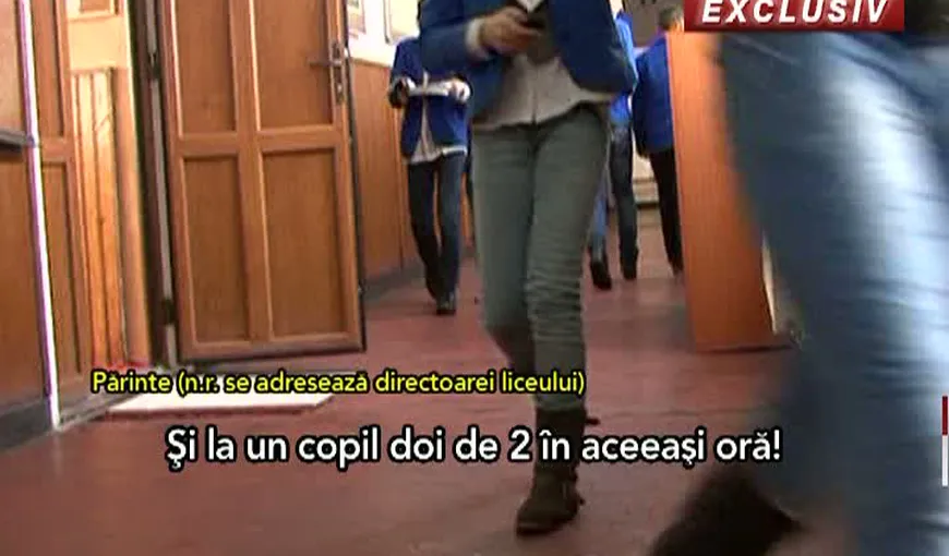 Scandal la un liceu de fiţe din Bucureşti. Elevii au fost scoşi din clasă din cauza unei profesoare VIDEO