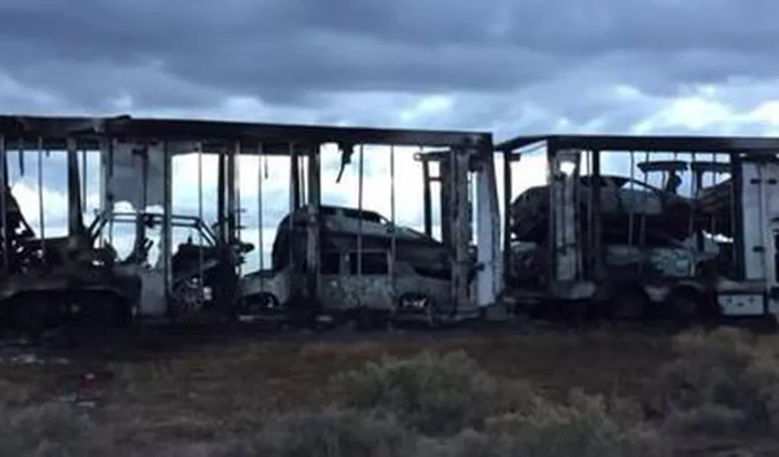 Maşinile lui Floyd Mayweather, distruse de foc. Pagubă uriaşă pentru starul american VIDEO