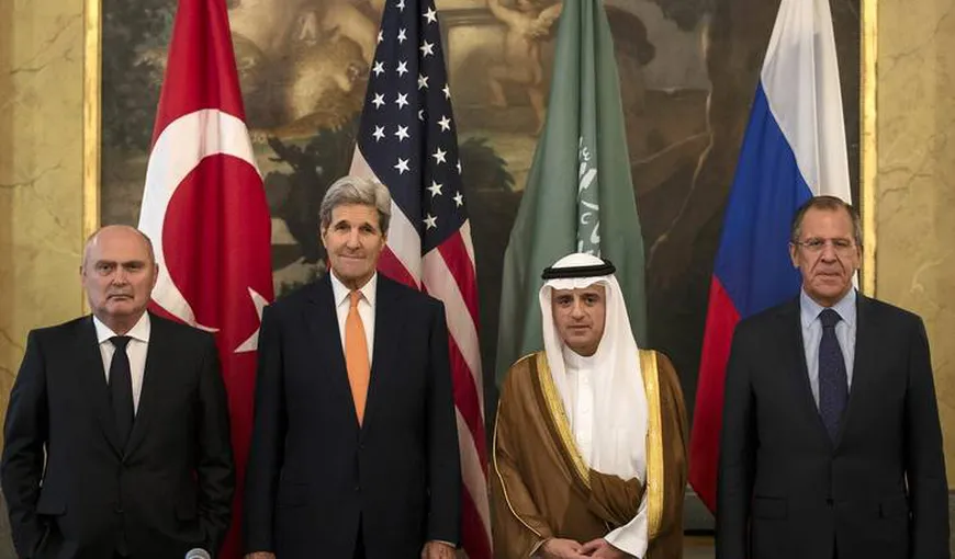 Miniştrii de Externe din patru ţări se întâlnesc la Viena pentru a găsi o soluţie la criza din Siria