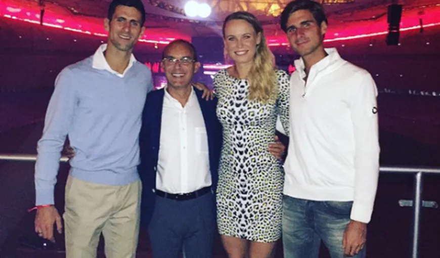 Caroline Wozniacki s-a cuplat cu fratele lui Novak Djokovic