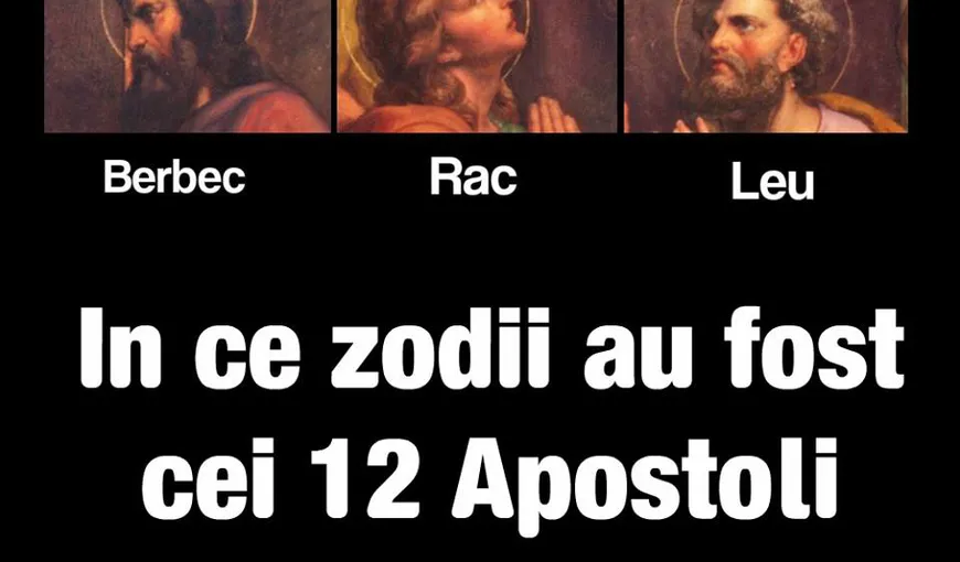 Horoscop creştin: Zodiile celor 12 Apostoli ai lui Iisus