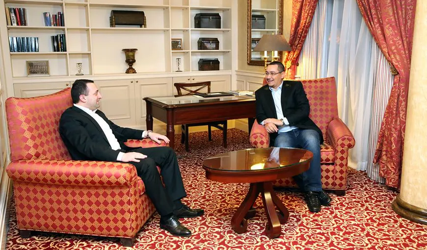Fostul premier Victor Ponta, întâlnire cu premierul Georgiei. FOTO