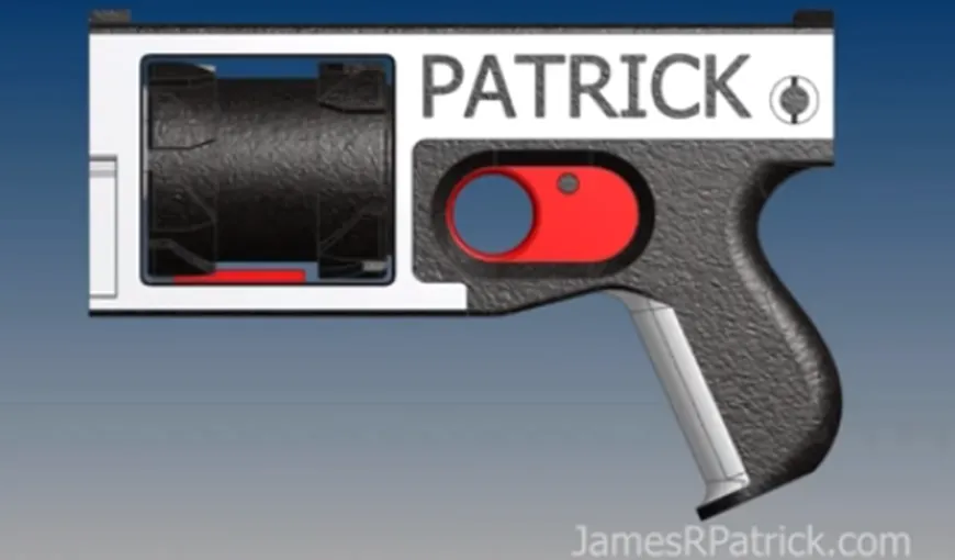 Un american a construit primul pistol semiautomat printat 3D VIDEO