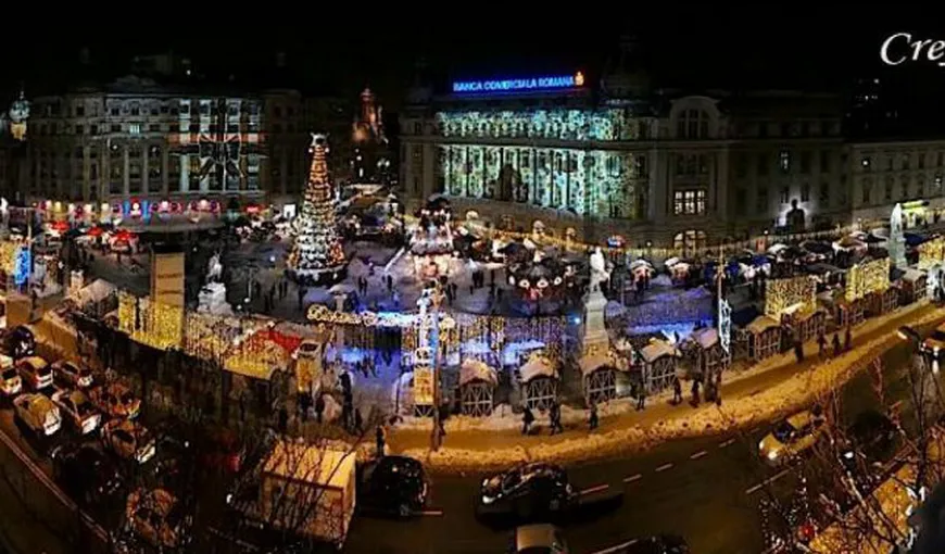 Târgul de Crăciun din Bucureşti, deschis vineri în Piaţa Universităţii