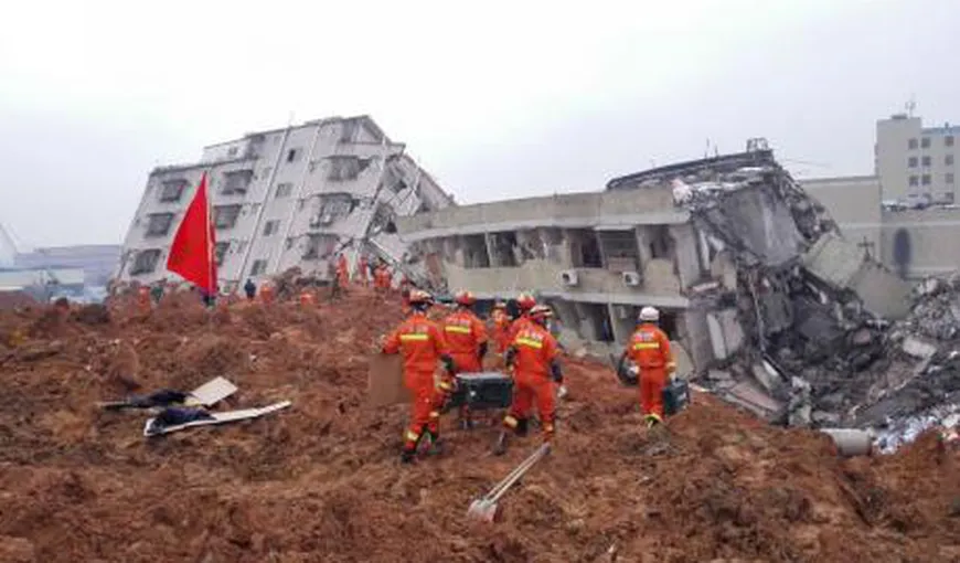 China: Alunecare de teren în Shenzen soldată cu cel puţin 91 de dispăruţi