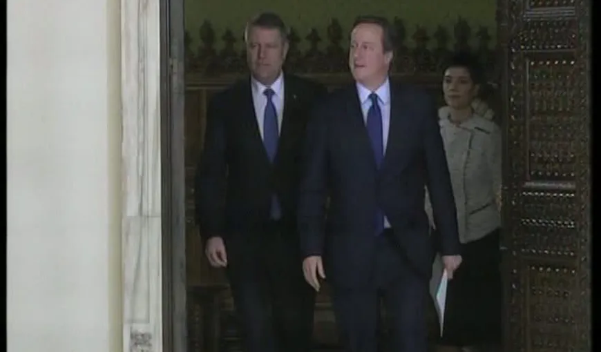 David Cameron, la Palatul Cotroceni. Iohannis: „E prima vizită oficială a unui premier britanic în ultimii 16 ani” VIDEO