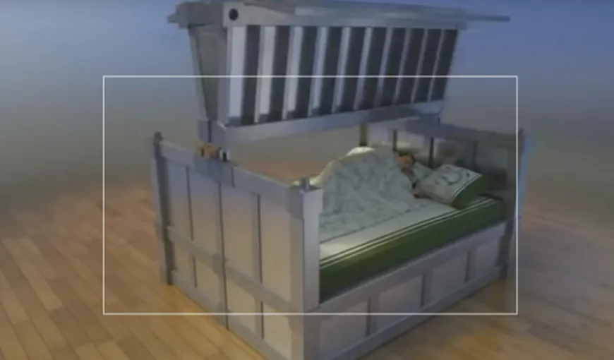 A fost inventat patul care te protejează de cel mai mare cutremur. Supravieţuieşti în orice condiţii VIDEO
