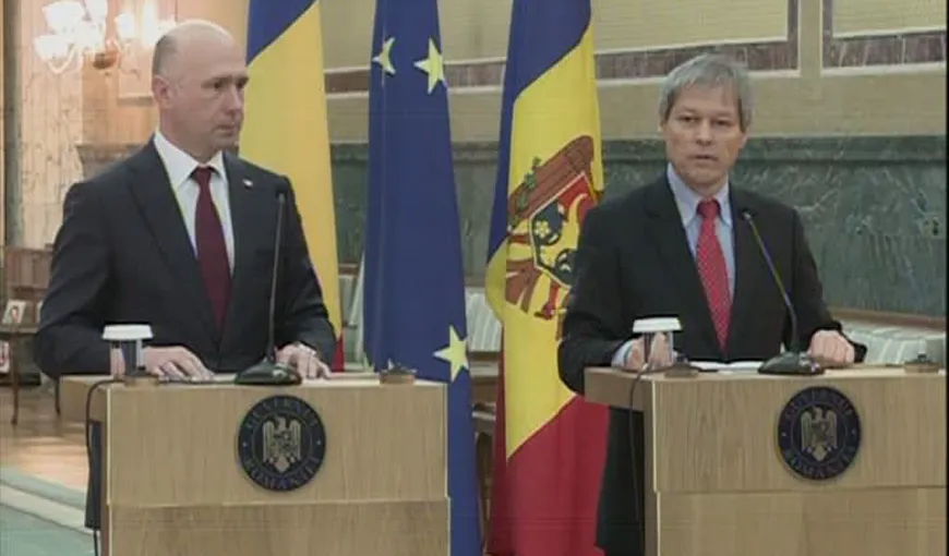Cioloş: România va ajuta financiar Moldova. Înainte de prima tranşă, ne dorim măsuri concrete de reformă VIDEO