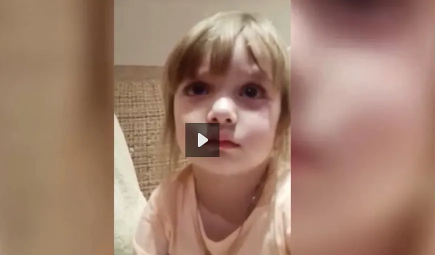 VIRAL PE INTERNET. O fetiţă din Republica Moldova, către tatăl ei: Mi-ai stricat viaţa VIDEO
