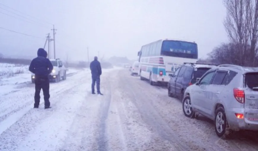 Iarna face PRĂPĂD şi în afara României. Vremea rea creează probleme în Moldova, Bulgaria şi Ucraina VIDEO