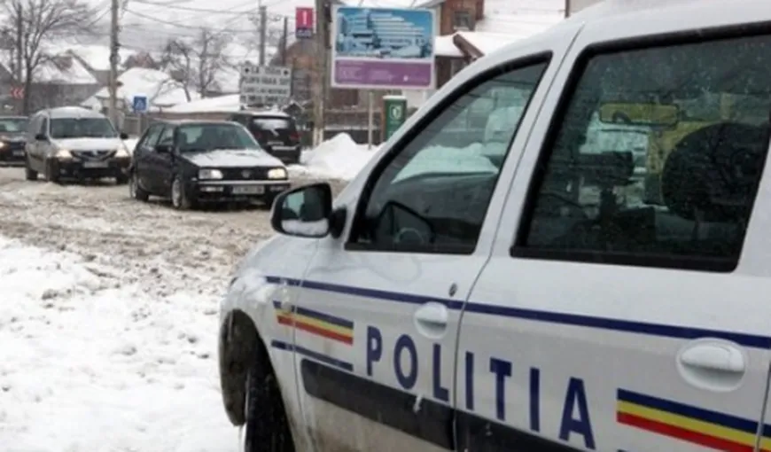 Accident grav în Sibiu. Patru persoane rănite din cauza vitezei şi a zăpezii de pe drum