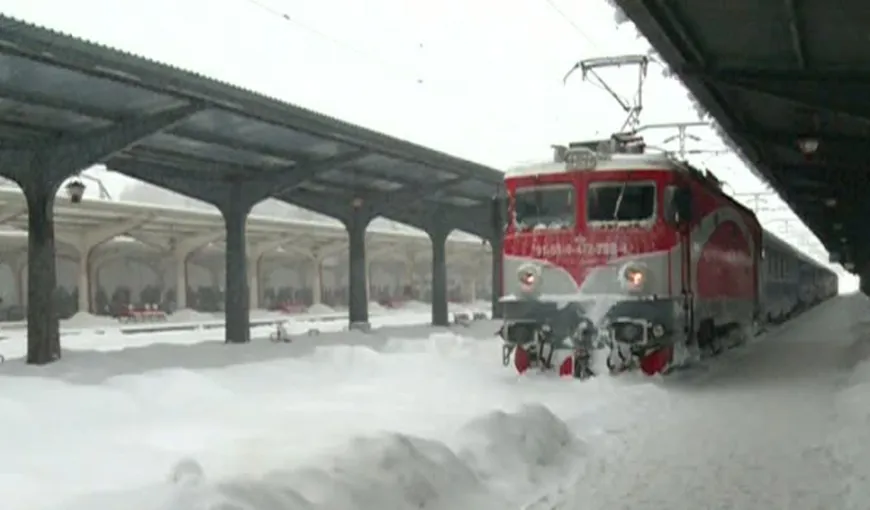 CFR Călători: 13 trenuri, anulate din cauza temperaturilor extrem de scăzute