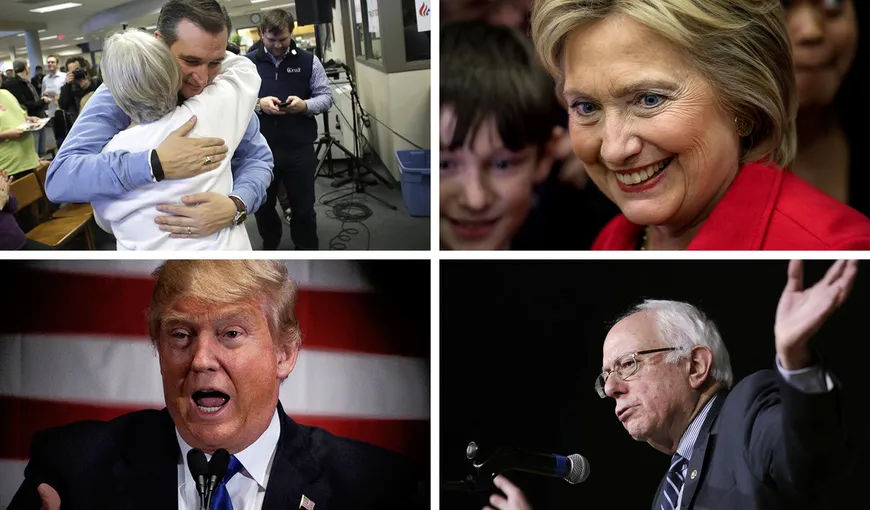 Alegeri primare în SUA: Sanders şi Clinton, la „cvasiegalitate” printre democraţi. Ted Cruz l-a devansat pe Trump