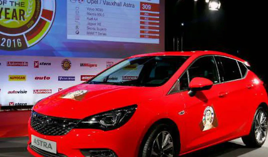 Opel Astra a fost aleasă Maşina Anului 2016 în Europa