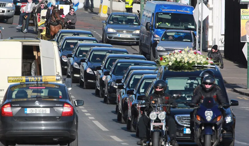 Interlop irlandez, funeralii extravagante la Dublin VIDEO