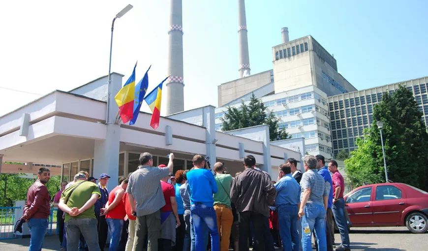 PROTEST la termocentrala Mintia, din cadrul Complexului Energetic Hunedoara
