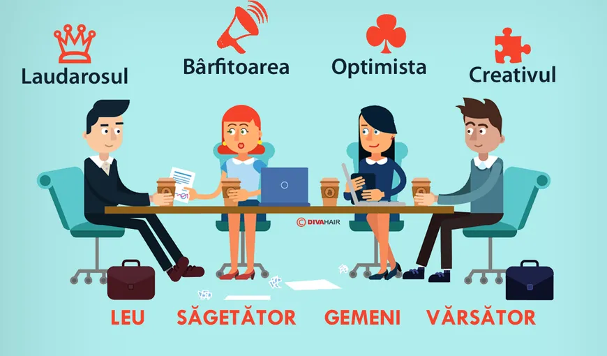 Horoscop: Toată lumea are un rol în birou. Tu cine eşti la serviciu?