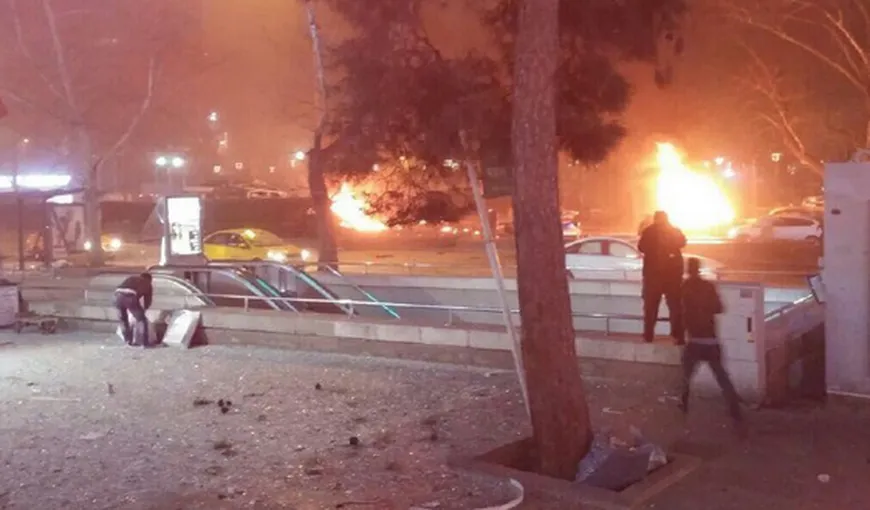 ATENTAT TURCIA. Cel puţin 37 DE MORŢI şi peste 125 DE RĂNIŢI într-o explozie la Ankara VIDEO