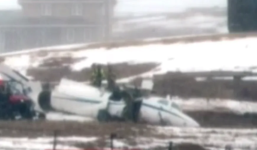 Un avion s-a prăbuşit în Canada: Şapte MORŢI, printre care şi un fost ministru VIDEO