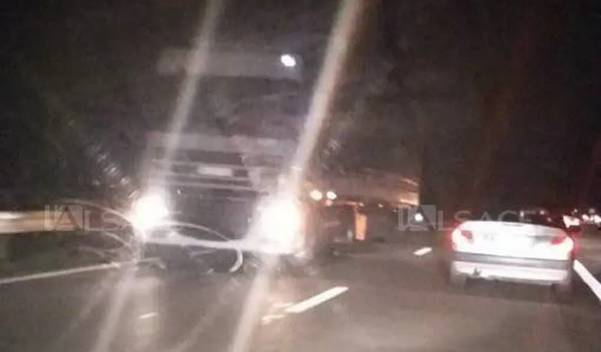 Panică pe autostradă, în Franţa. Un camion românesc a rulat mai mulţi kilometri pe contrasens VIDEO